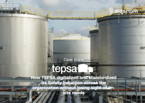 Discover how Tepsa digitalized its Safety Induction across its industrial sites to standardize practices while maintaining the flexibility needed to address on-site specificities. A progressive approach, initiated with a pilot site, that helped streamline the induction process and improve traceability.